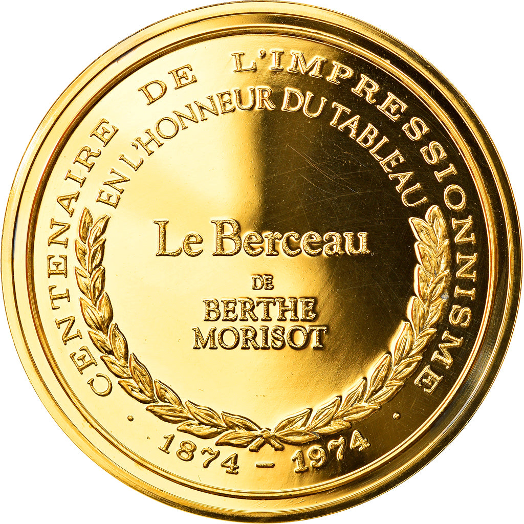 France, Medal, Arts & Culture, Le Berceau de Berthe Morisot, MS(65-70), Vermeil