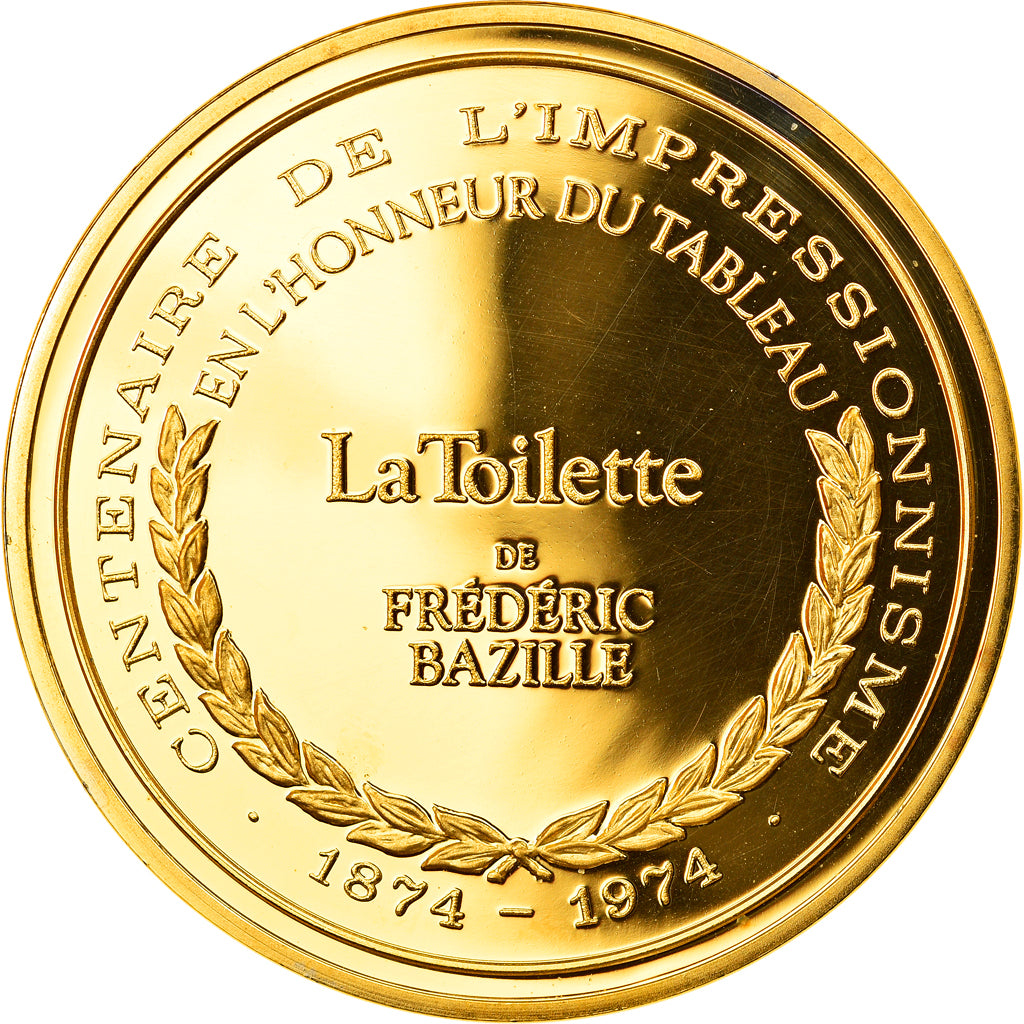 Francja, Medal, Sztuka i Kultura, La Toilette de Frédéric Bazille, MS(65-70)