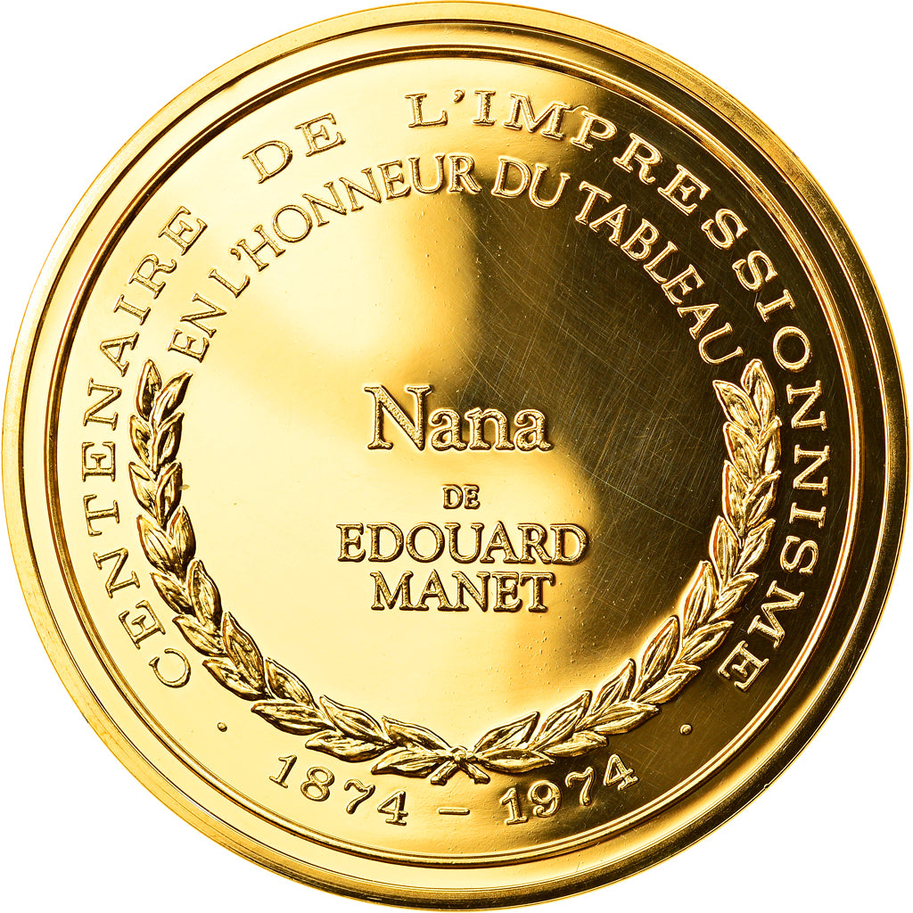 France, Medal, Arts & Culture, Nana de Edouard Manet, MS(65-70), Vermeil
