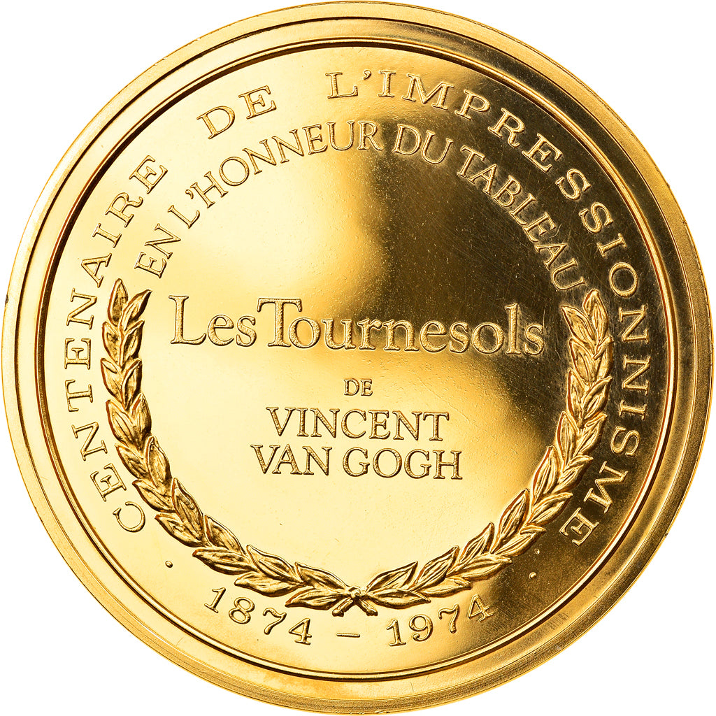 Frankreich, Medaille, Arts & Culture, Les Tournesols de Vincent Van Gogh, STGL