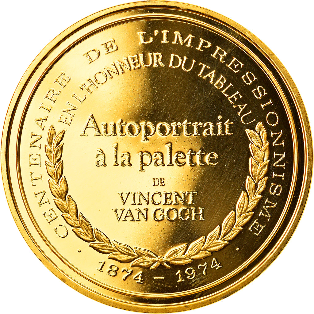 Frankreich, Medaille, Arts & Culture, Autoportrait à la palette de Vincent Van