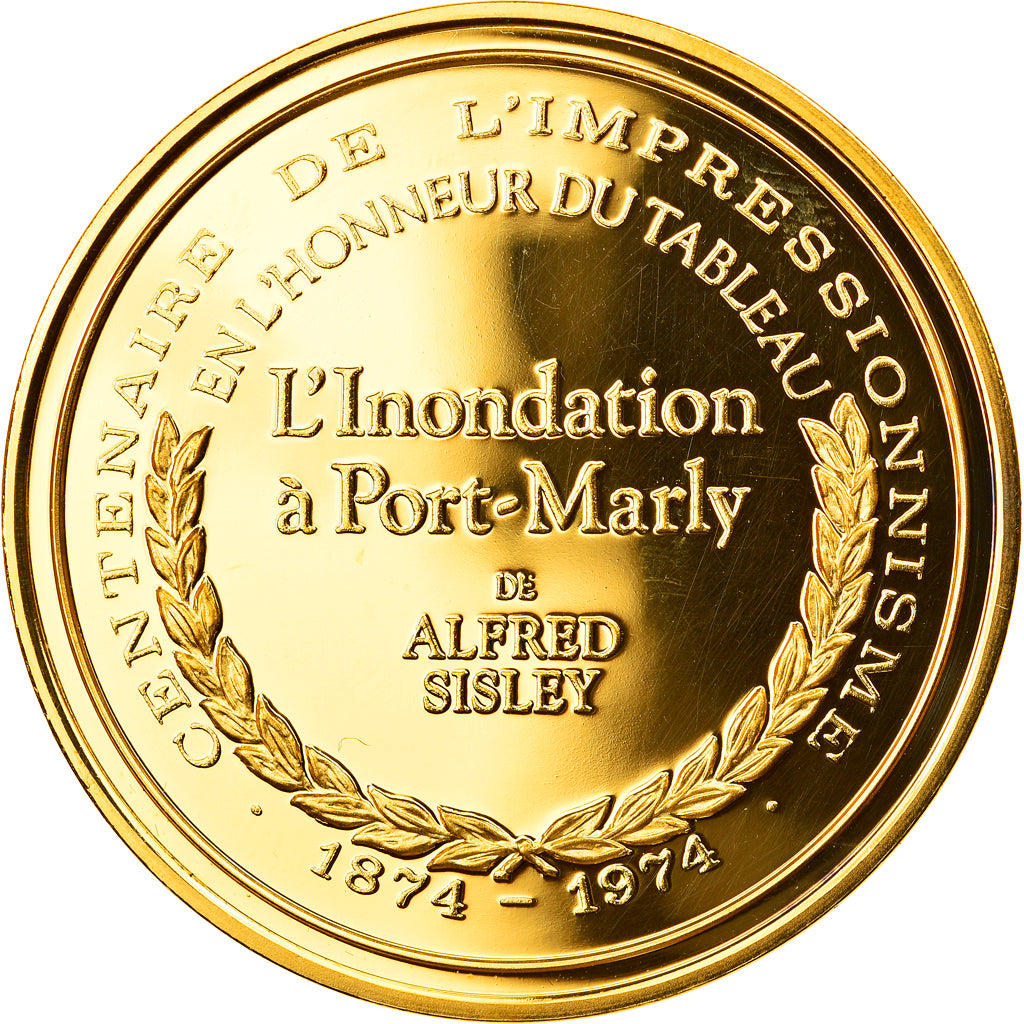 France, Médaille, Arts & Culture, L'Inondation à Port-Marly de Alfred Sisley