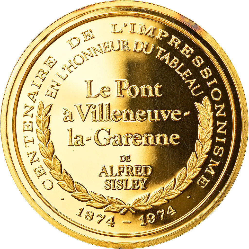 Francia, medaglia, Arts & Culture, Le Pont à Villeneuve-La-Garenne de Alfred