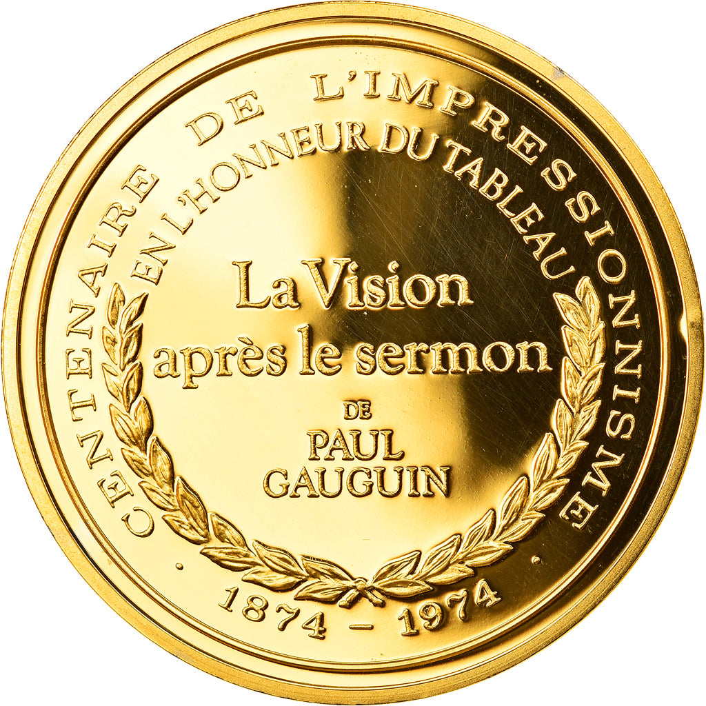 Francia, medalla, Arts & Culture, La Vision après le sermon de Paul Gauguin