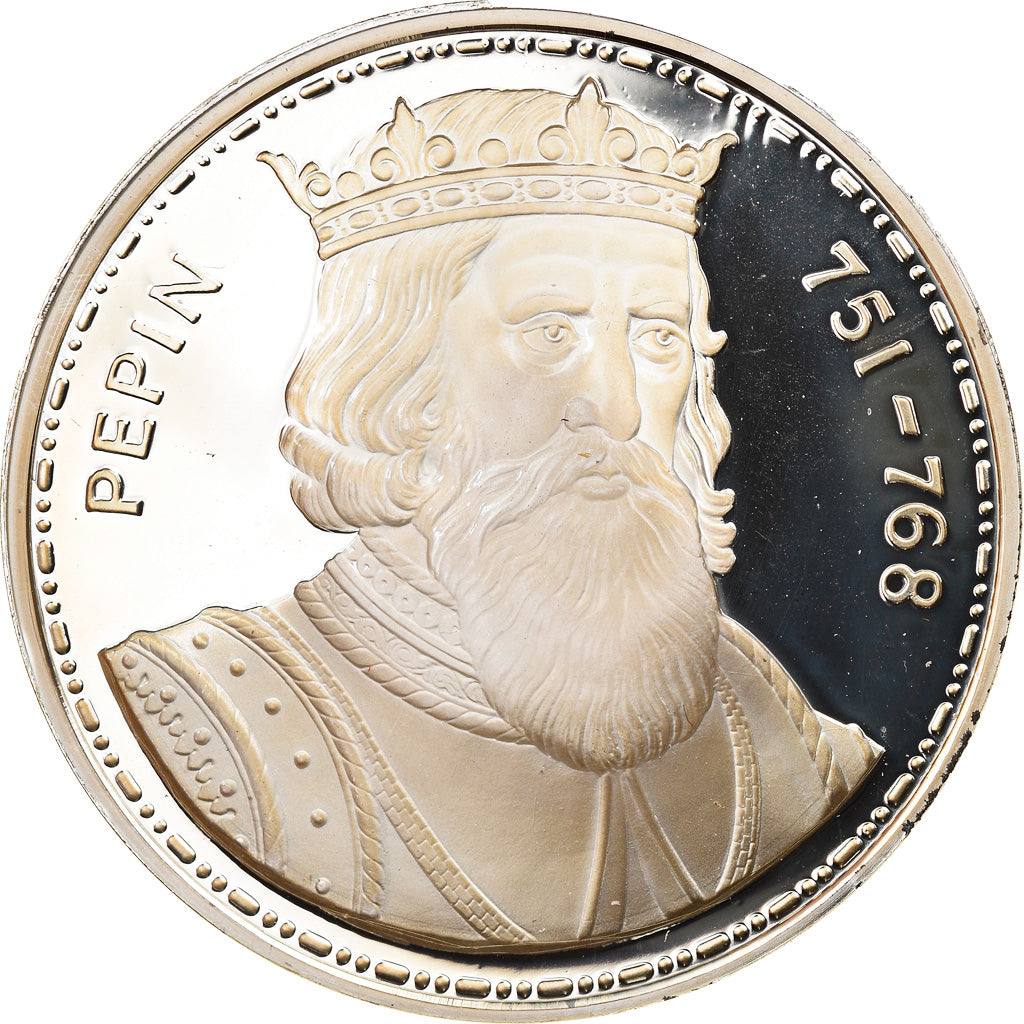 France, Medal, Pepin 751-768, MS(65-70), Silver