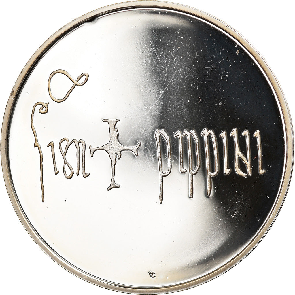 France, Medal, Pepin 751-768, MS(65-70), Silver