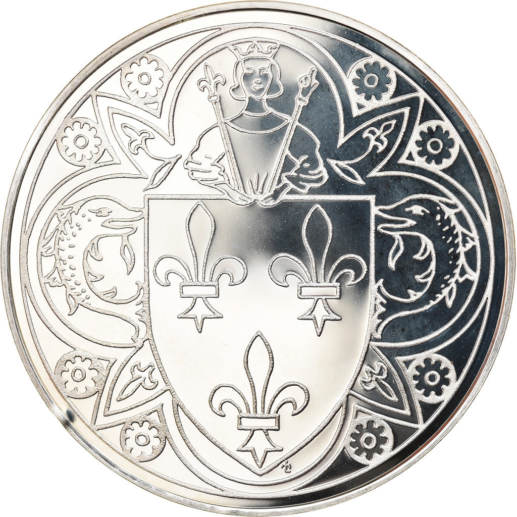 France, Médaille, Charles V 1364-1380, FDC, Argent