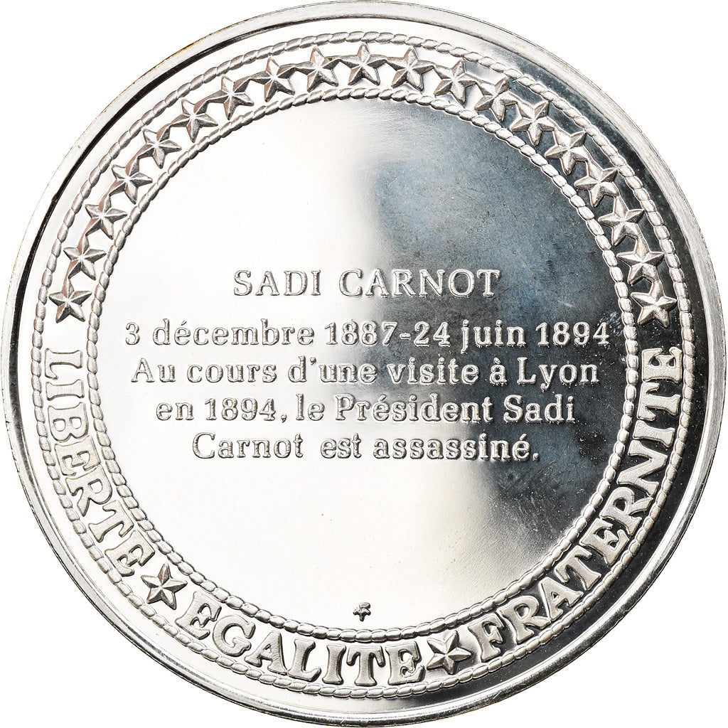 France, Médaille, Les Présidents de la République, Sadi Carnot, FDC, Argent