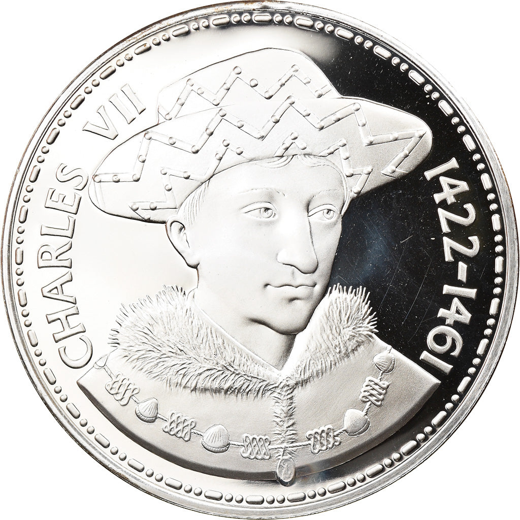 France, Medal, Charles VII 1422-1461, MS(65-70), Silver