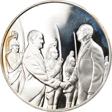 France, Medal, Les Présidents de la République, René Coty, MS(65-70), Silver
