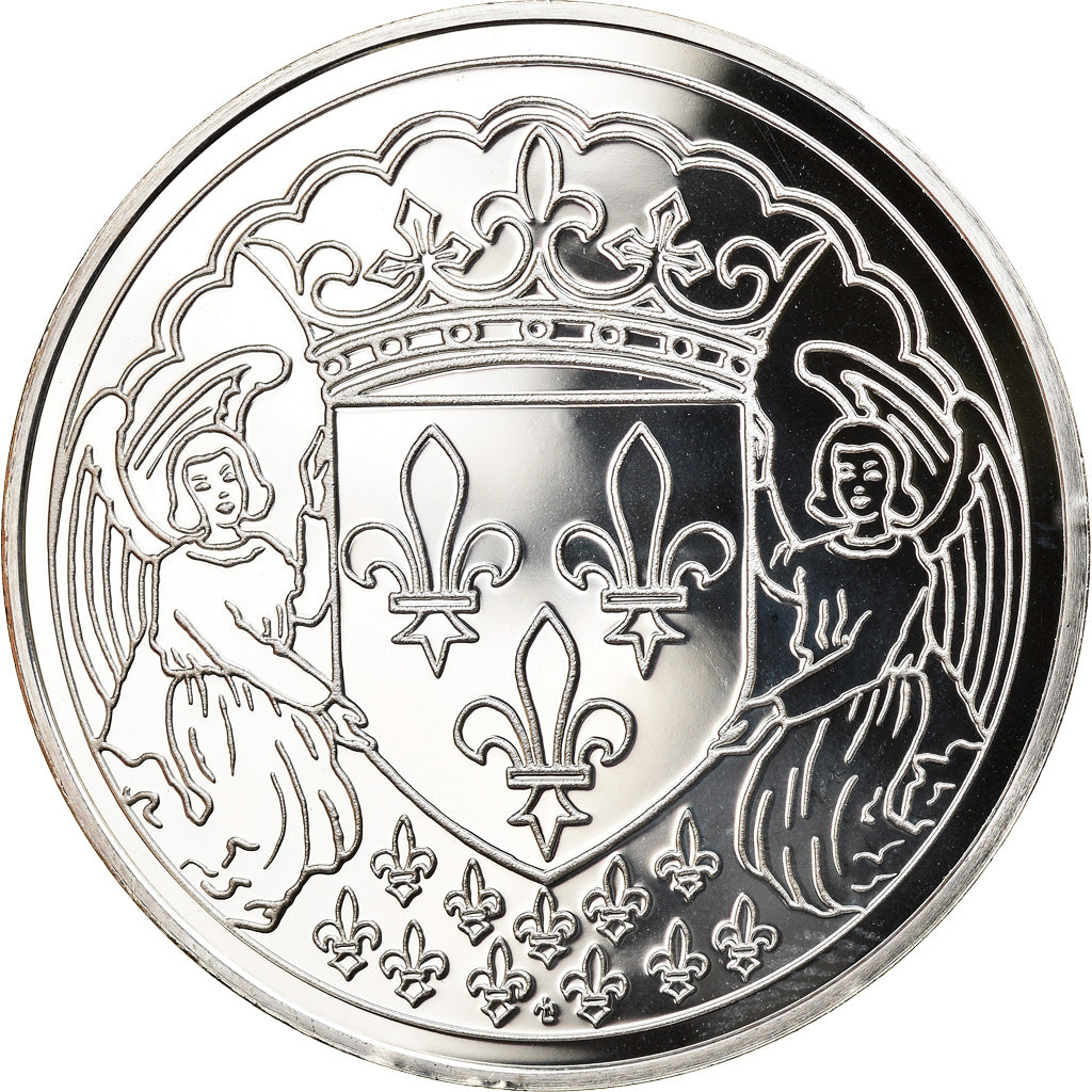 France, Medal, Charles VIII 1483-1498, MS(65-70), Silver