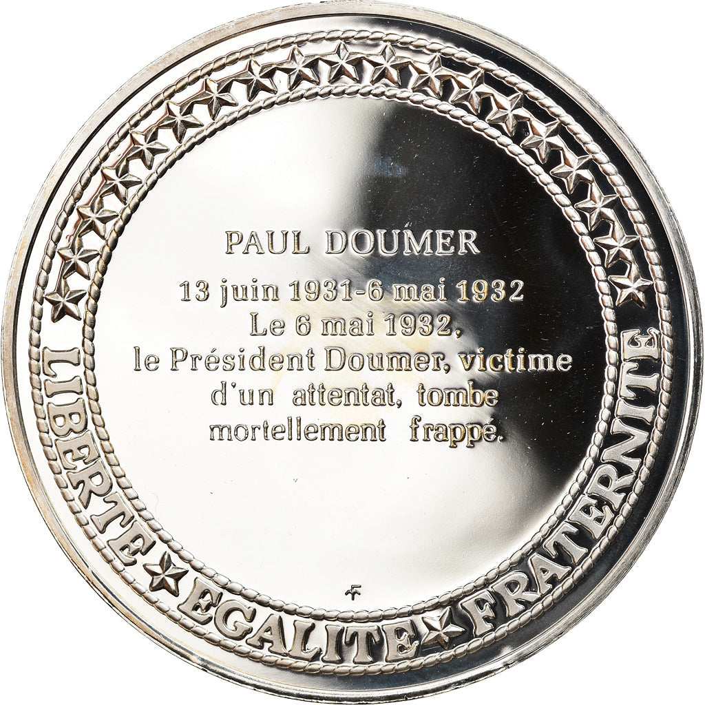 France, Medal, Les Présidents de la République, Paul Doumer, MS(65-70), Silver