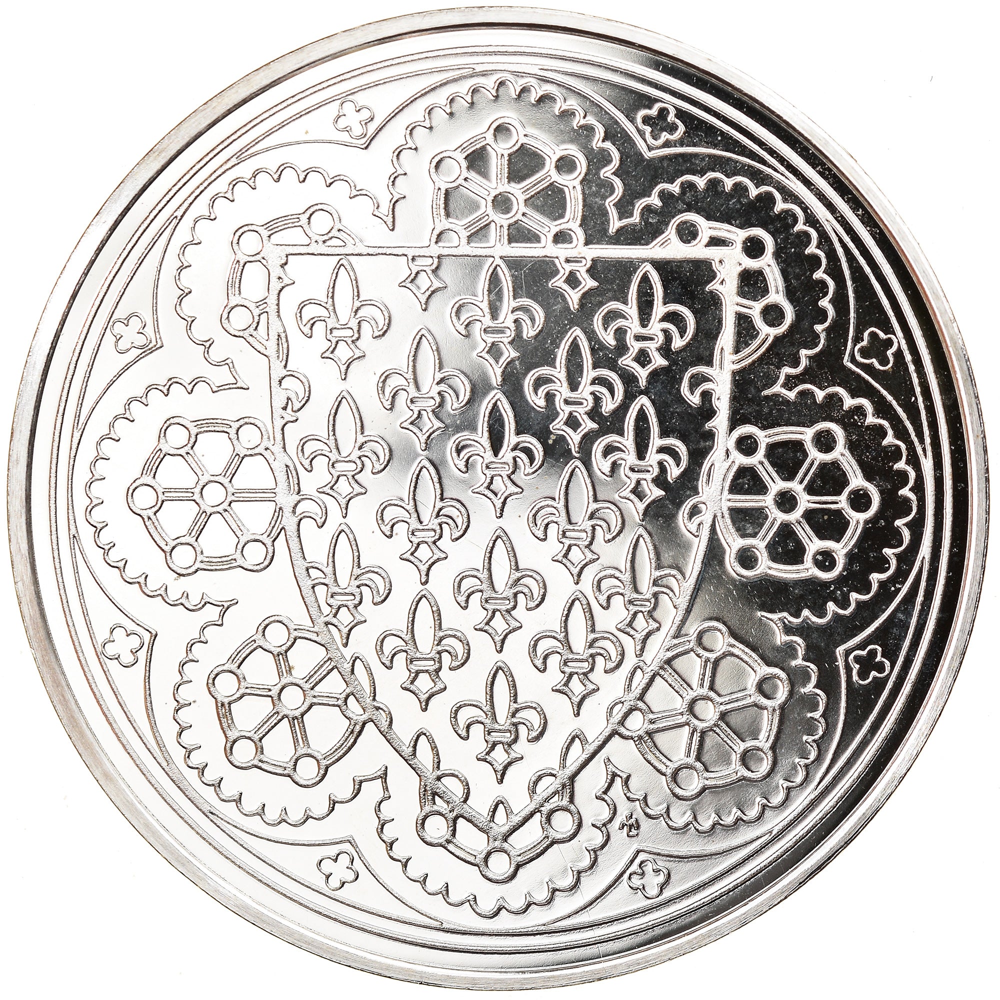 France, Medal, Charles IV 1322-1328, MS(65-70), Silver