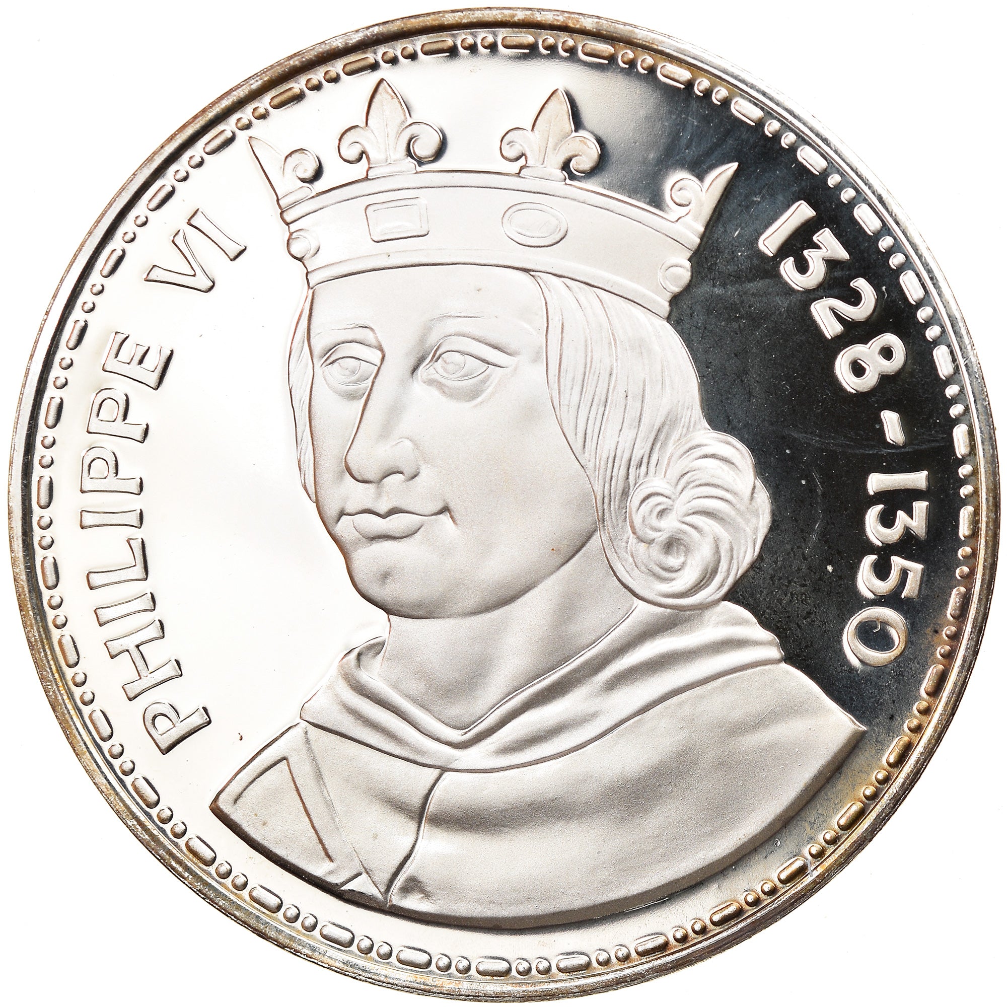 France, Medal, Philippe VI 1328-1350, MS(65-70), Silver