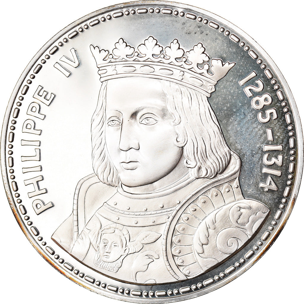France, Medal, Philippe IV 1285 - 1314, MS(65-70), Silver