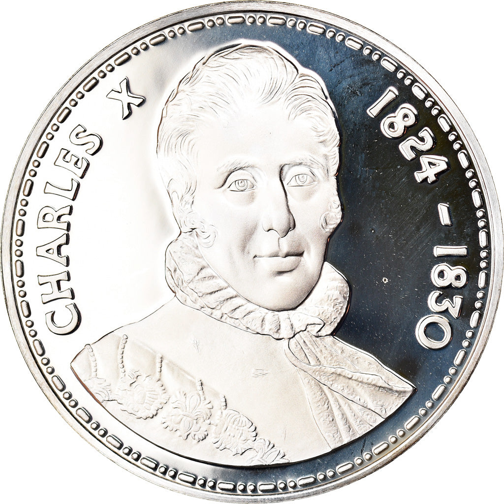 France, Medal, Charles X 1824-1830, MS(65-70), Silver