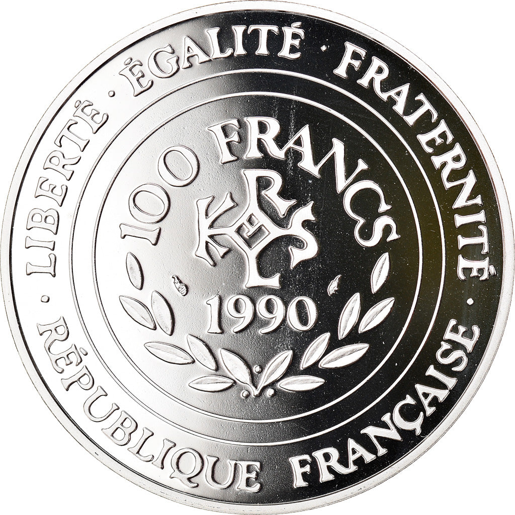 Coin, France, 100 Francs-15 Ecus, 1990, Paris, MS(65-70), Silver, KM:989