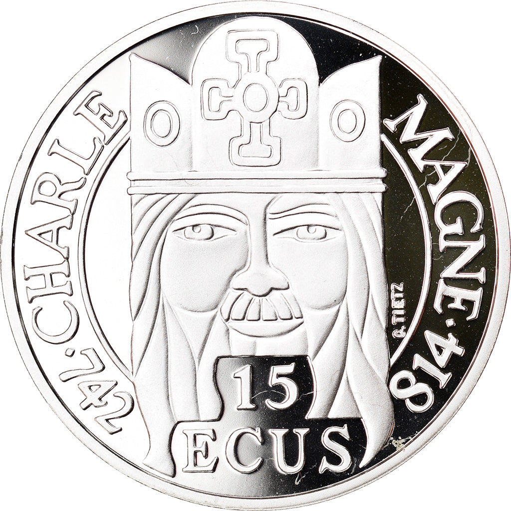 Coin, France, 100 Francs-15 Ecus, 1990, Paris, MS(65-70), Silver, KM:989