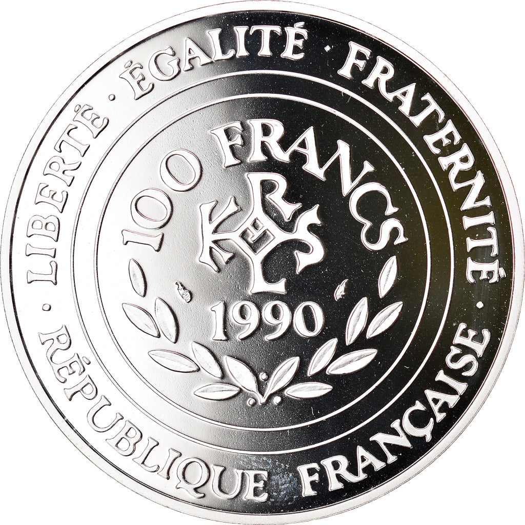 Coin, France, 100 Francs-15 Ecus, 1990, Paris, MS(65-70), Silver, KM:989