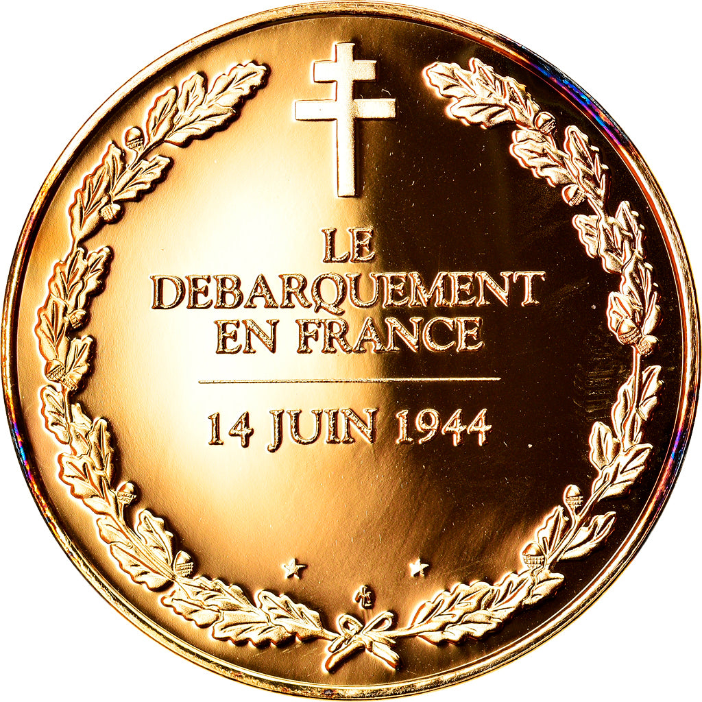 France, Médaille, Le débarquement en France, 14 Juin 1944, Politics, Society