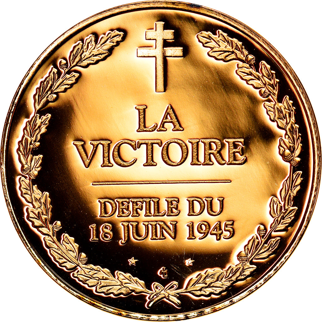 France, Médaille, La Victoire, Défilé du 18 juin 1945, Politics, Society