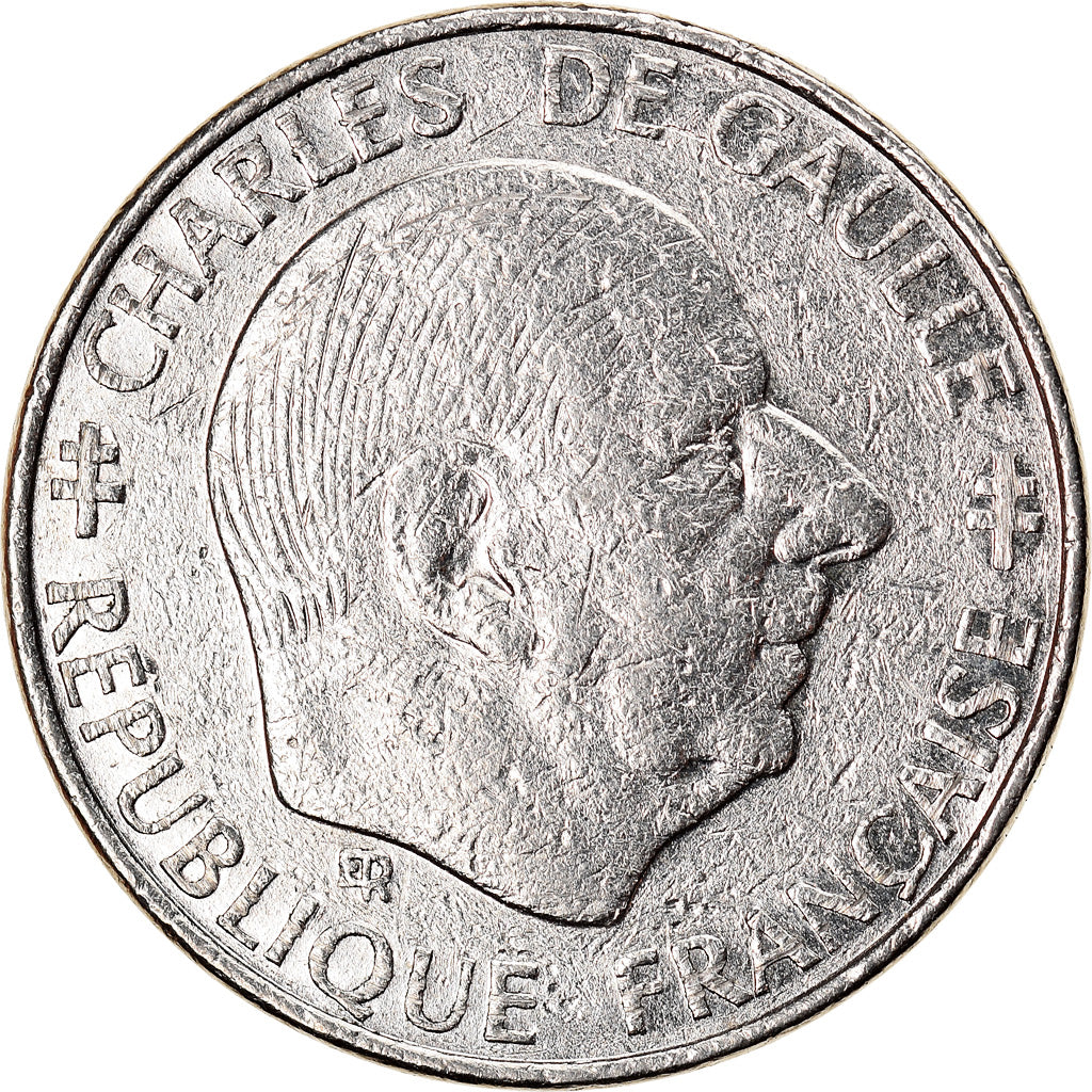 Moneda, Francia, Charles de Gaulle, Franc, 1988, Paris, MBC+, Níquel, KM:963