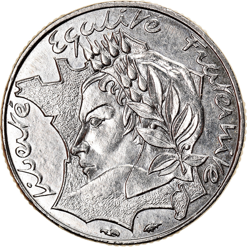 Coin, France, Jimenez, 10 Francs, 1986, Paris, MS(63), Nickel, KM:959