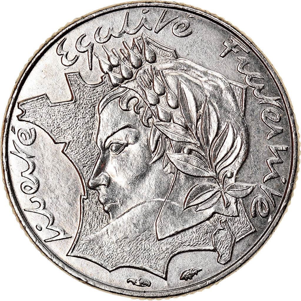 Munten, Frankrijk, Jimenez, 10 Francs, 1986, Paris, UNC-, Nickel, KM:959