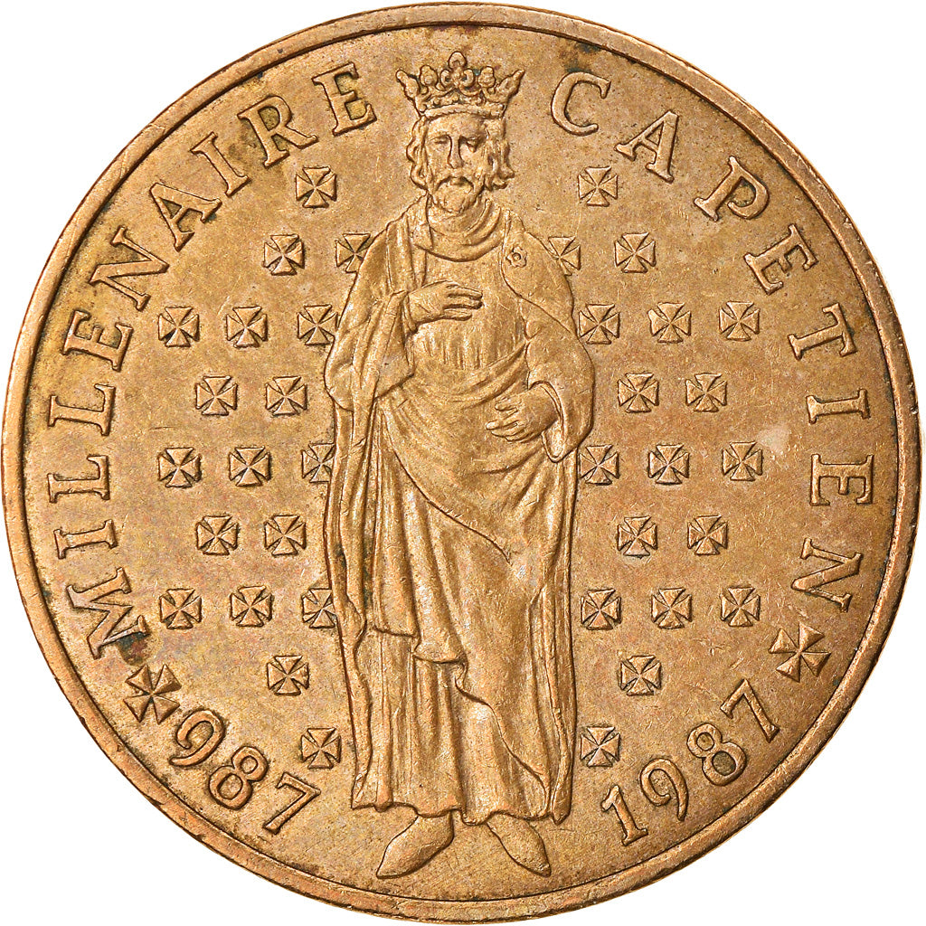 Coin, France, 10 Francs, 1987, MILLÉNAIRE CAPÉTIEN 1987, MS(60-62)