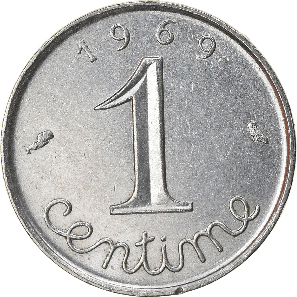 Coin, France, Épi, Centime, 1969, Paris, MS(60-62), Stainless Steel, KM:928