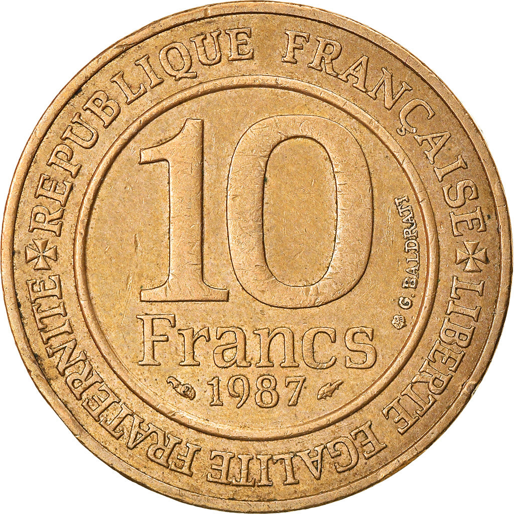 Moneta, Francia, 10 Francs, 1987, MILLÉNAIRE CAPÉTIEN 1987, BB, Nichel-bronzo