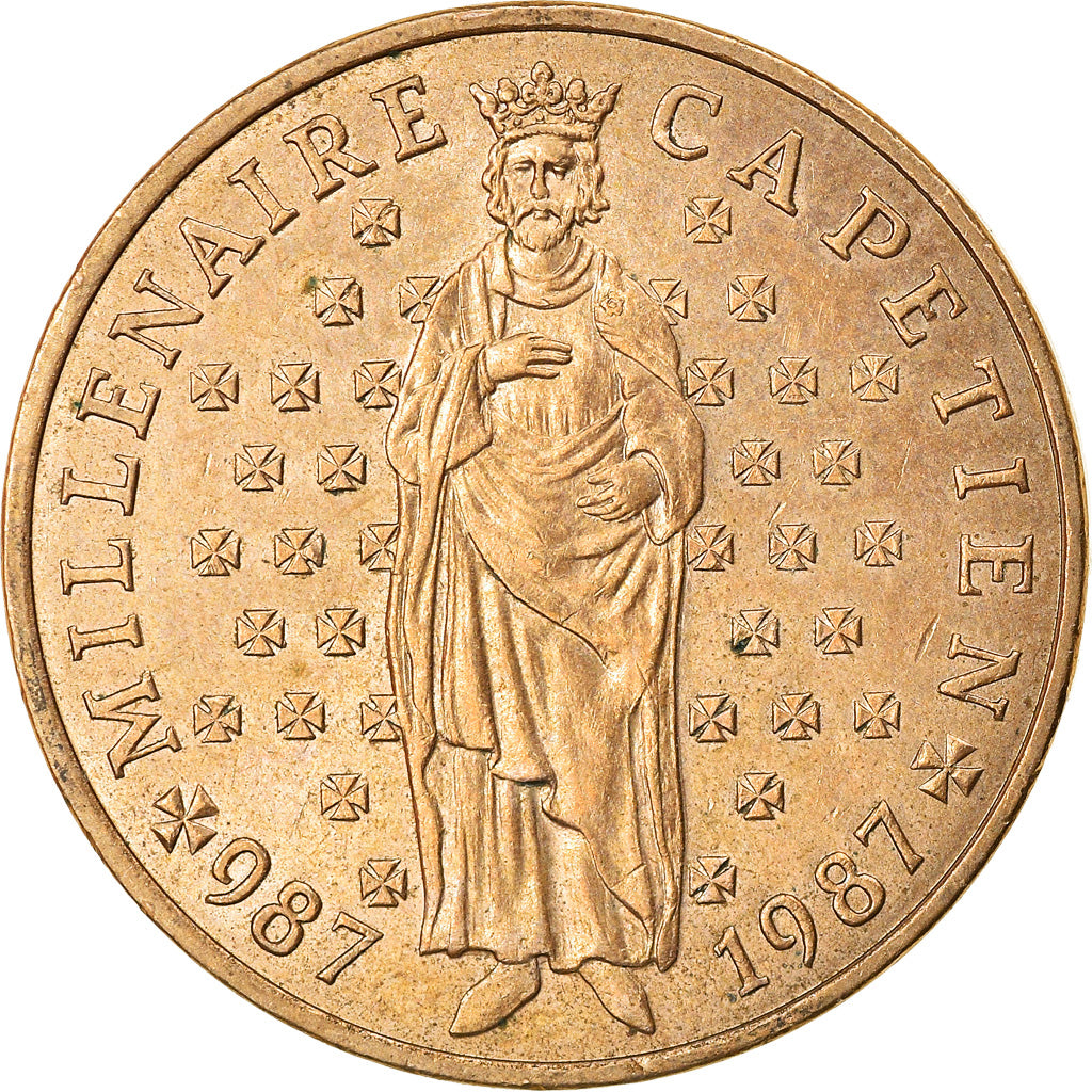 Coin, France, 10 Francs, 1987, MILLÉNAIRE CAPÉTIEN 1987, MS(60-62)