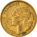 Moneda, Francia, Guiraud, 10 Francs, 1952, Paris, BC+, Aluminio - bronce