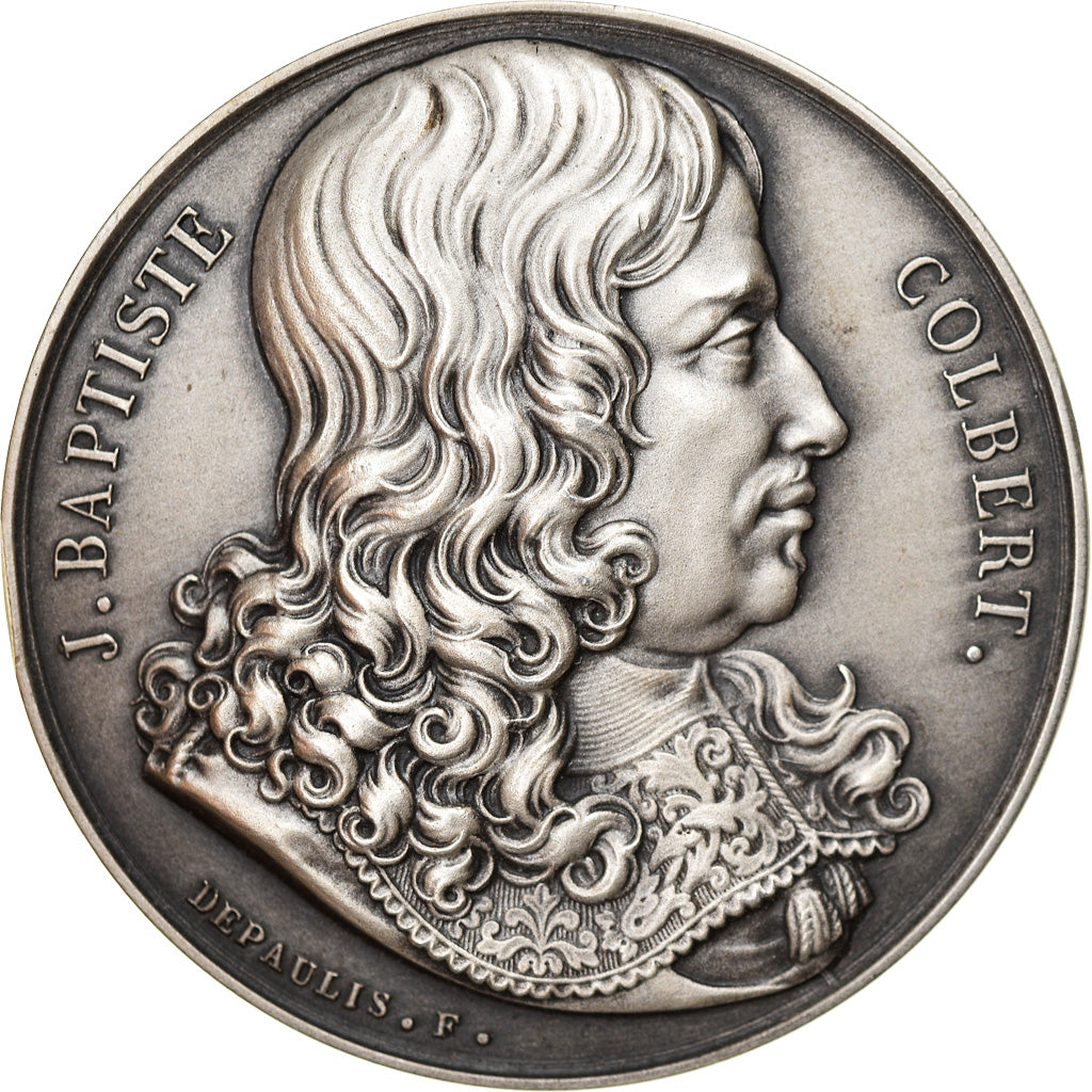 France, Medal, Colbert, Chambre de Commerce de Reims, 1951, Depaulis, MS(60-62)
