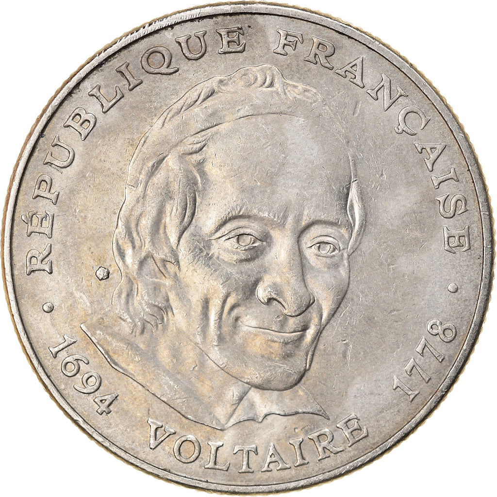 Moneta, Francia, Voltaire, 5 Francs, 1994, SPL-, Nichel, KM:1063, Gadoury:775