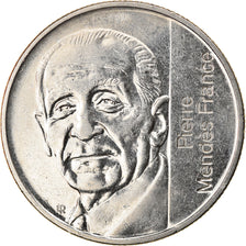 Moneta, Francja, Mendès France, 5 Francs, 1992, Paris, AU(55-58), Nikiel