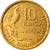 Moeda, França, Guiraud, 10 Francs, 1951, Paris, AU(50-53), Alumínio-Bronze