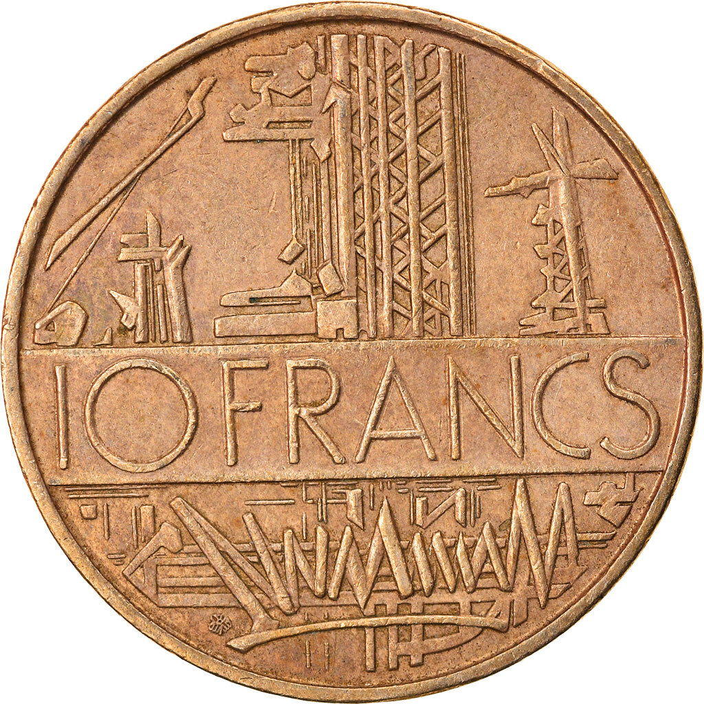 Coin, France, Mathieu, 10 Francs, 1987, EF(40-45), Nickel-brass, KM:940