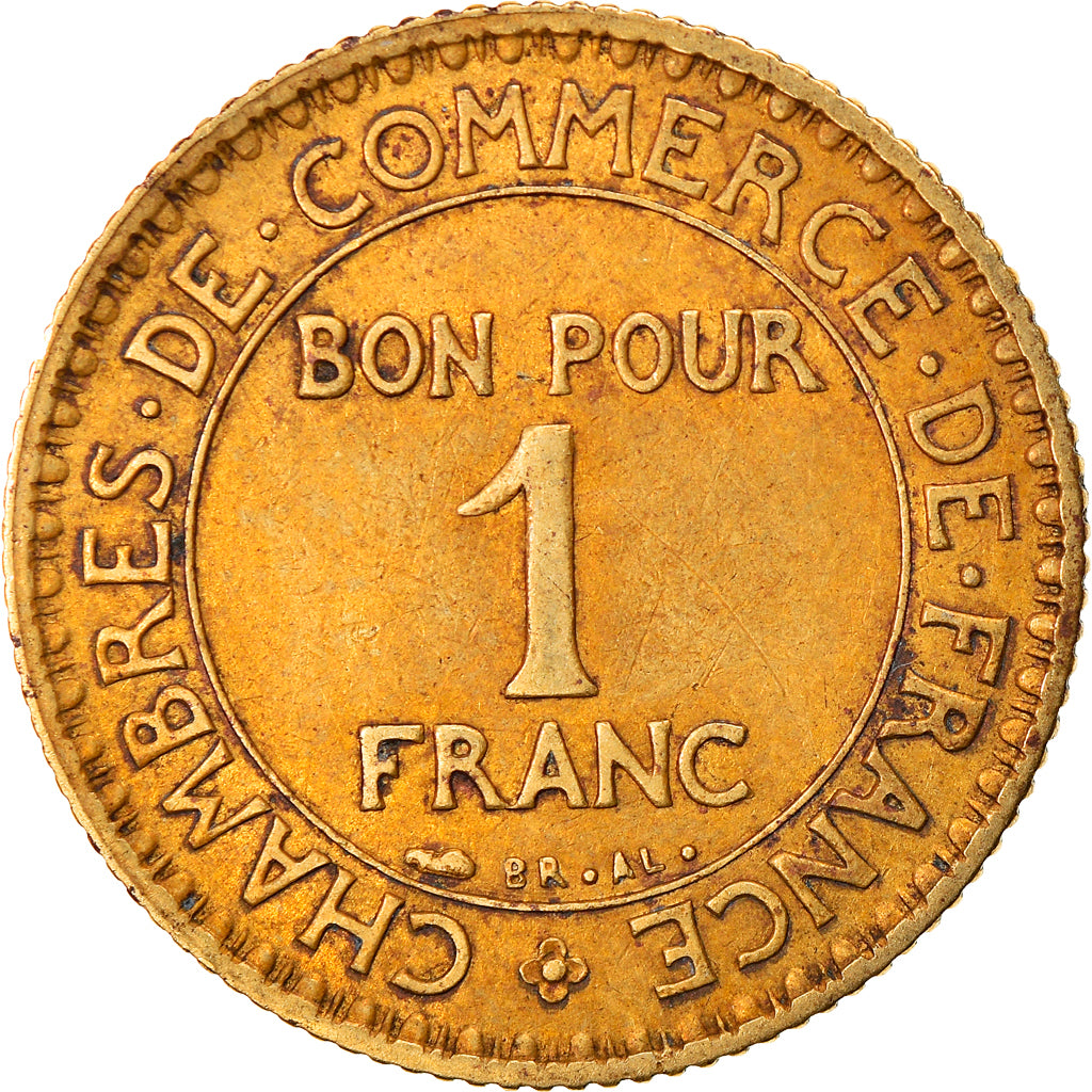 Coin, France, Chambre de commerce, Franc, 1925, Paris, VF(30-35)