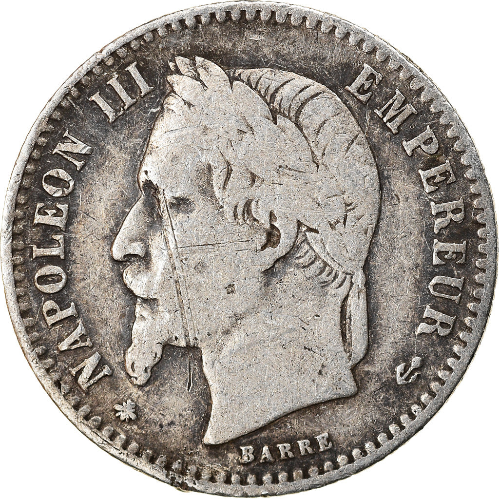 Munten, Frankrijk, Napoleon III, Napoléon III, 50 Centimes, 1864, Paris, FR+