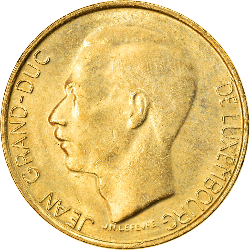 Moneta, Lussemburgo, Jean, 5 Francs, 1990, BB, Alluminio-bronzo, KM:65