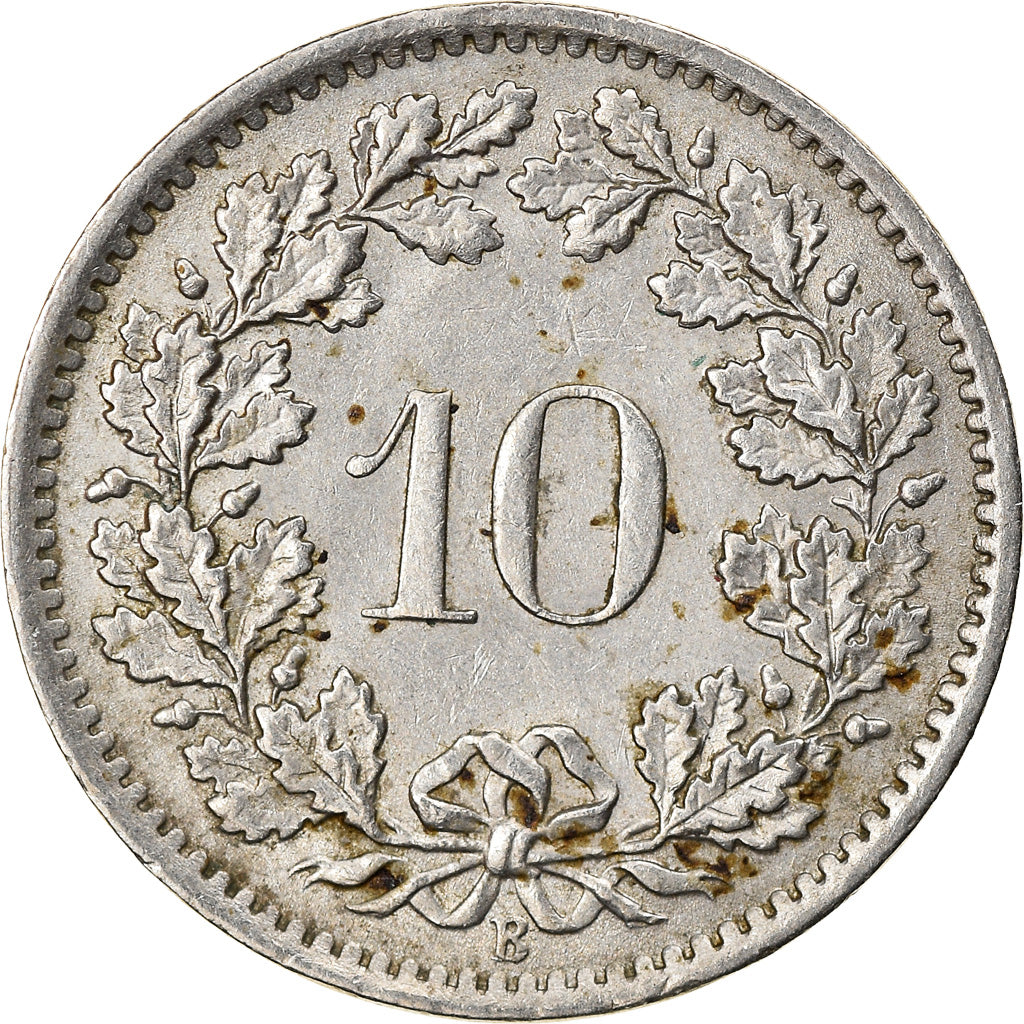 Coin, Switzerland, 10 Rappen, 1968, Bern, VF(30-35), Copper-nickel, KM:27
