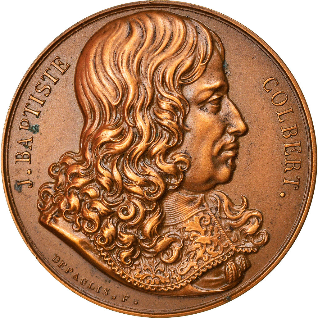 Frankreich, Medaille, Colbert, Chambre de Commerce de Reims, 1961, Depaulis