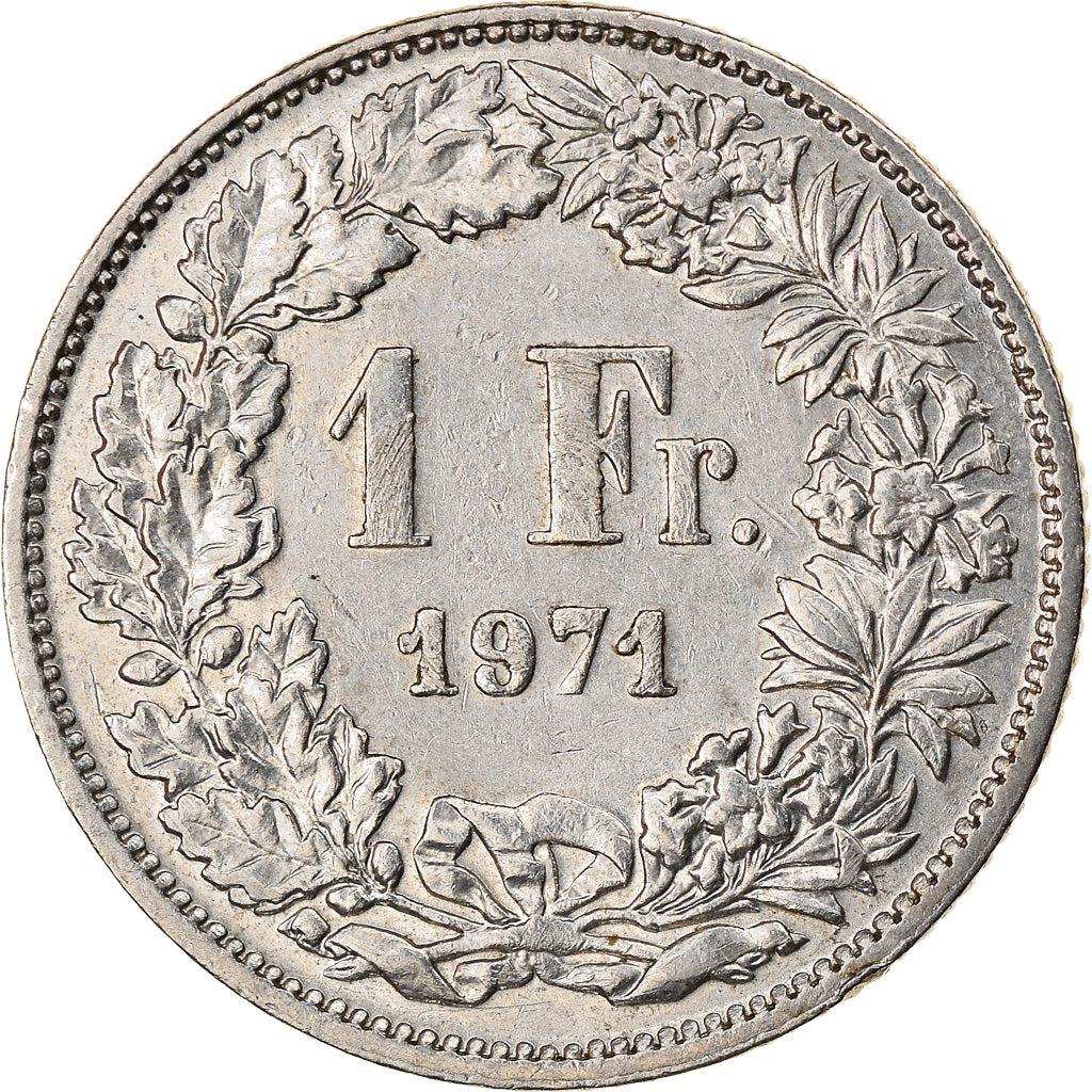 Monnaie, Suisse, Franc, 1971, Bern, SUP, Copper-nickel, KM:24a.1