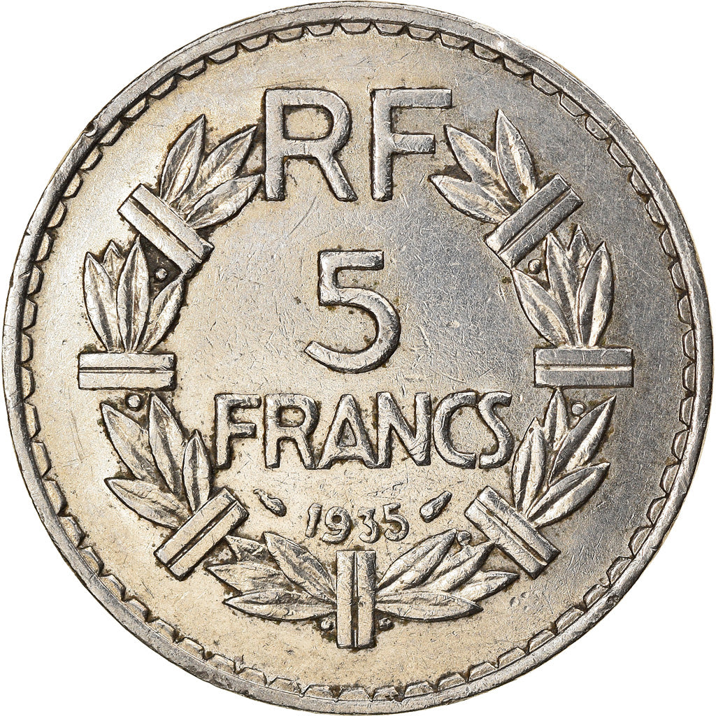 Monnaie, France, Lavrillier, 5 Francs, 1935, Paris, SUP, Nickel, Gadoury:760