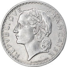 Münze, Frankreich, Lavrillier, 5 Francs, 1949, Paris, VZ, Aluminium, KM:888b.1