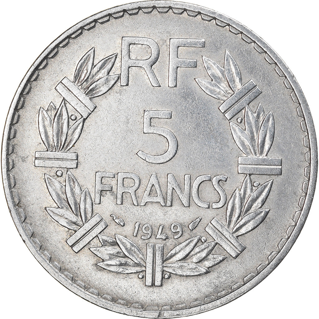 Münze, Frankreich, Lavrillier, 5 Francs, 1949, Paris, VZ, Aluminium, KM:888b.1