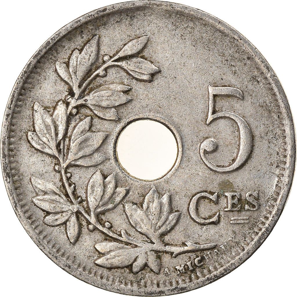 Coin, Belgium, 5 Centimes, 1925, EF(40-45), Copper-nickel, KM:67