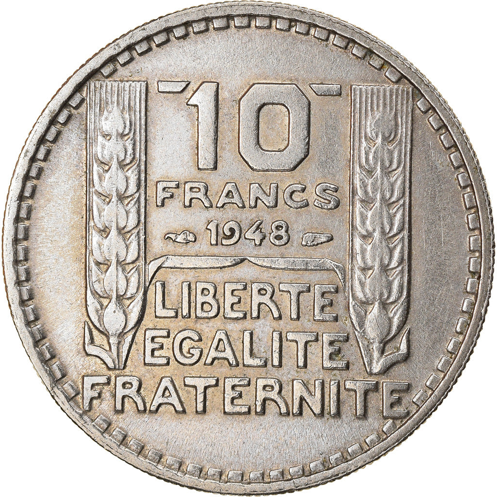 Munten, Frankrijk, Turin, 10 Francs, 1948, ZF+, Copper-nickel, KM:909.1