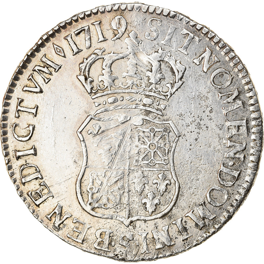 Coin, France, Louis XV, 1/2 Écu de France-Navarre, 1/2 ECU, 44 Sols, 1719